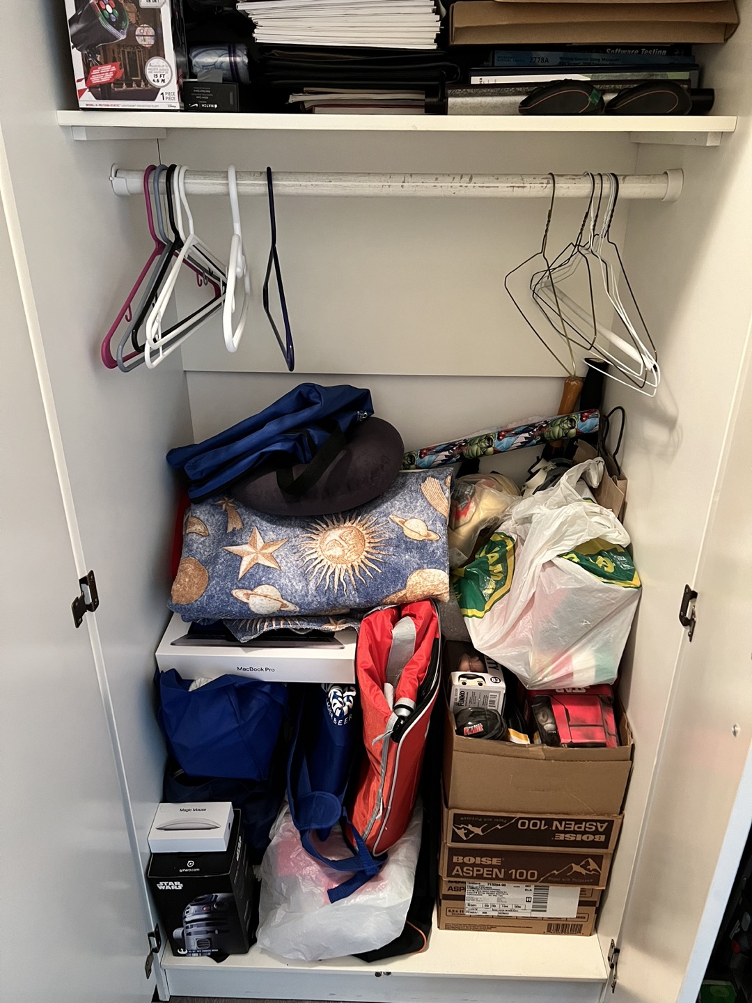 2 door wardrobe closet - white image indicator(4)