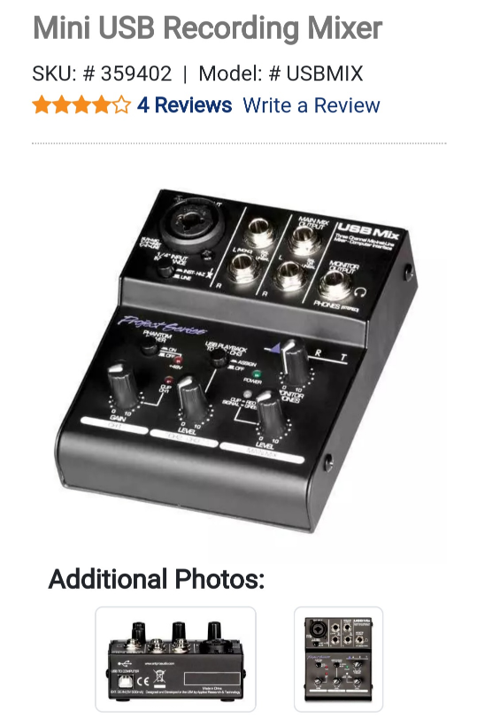 USB Mixer - A R T Project Series <New> image indicator(2)