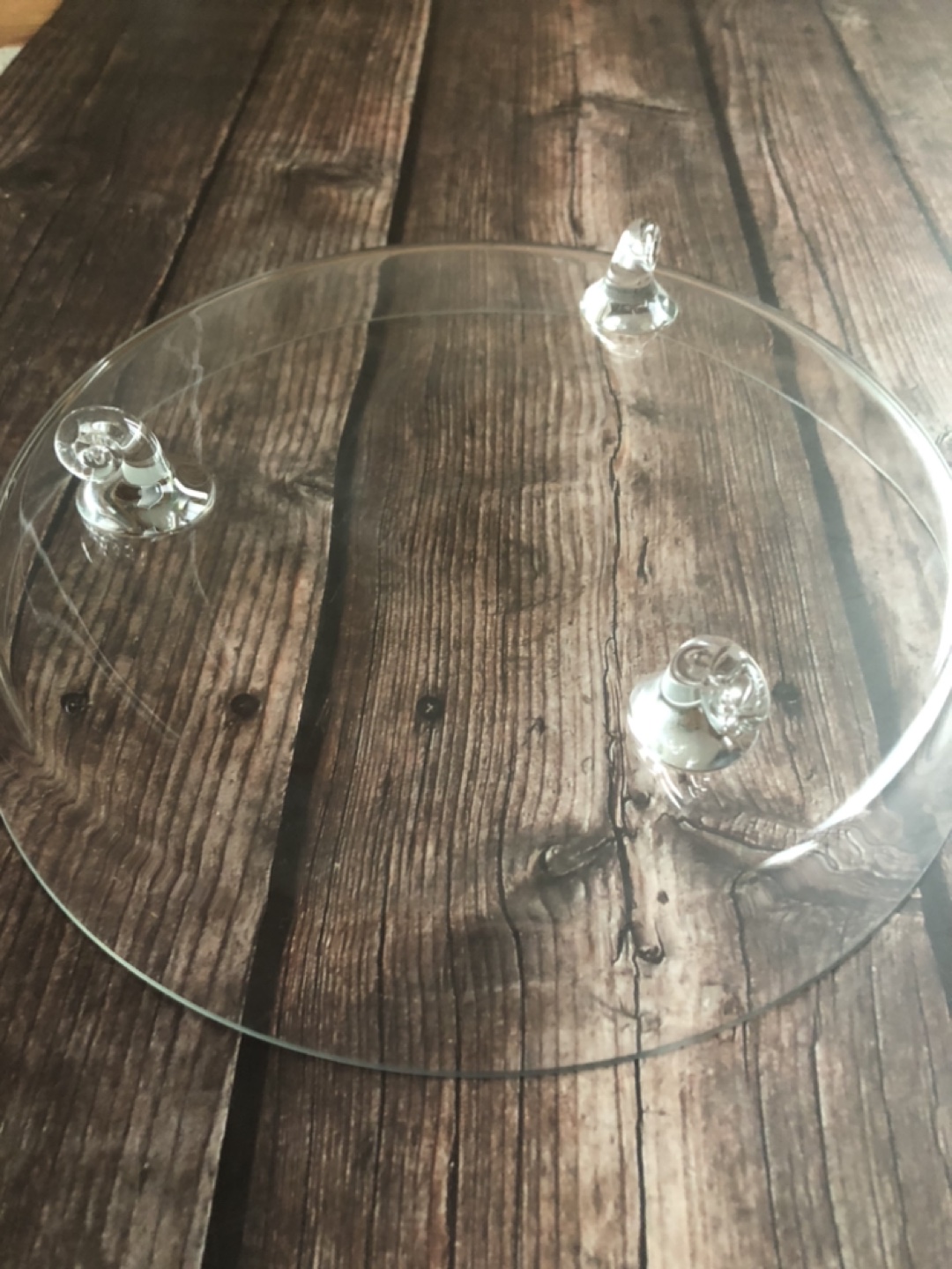 Footed Glass Serving Bowl #freecycle - photo 5