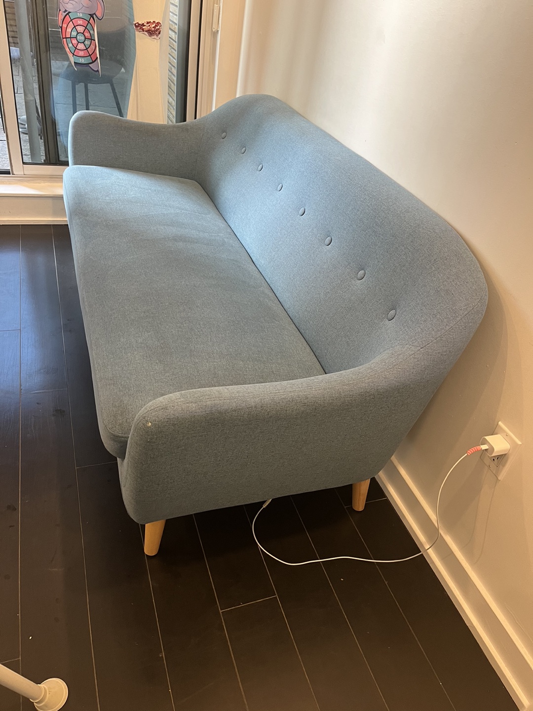 Calla Linen look Fabric Sofa - photo 2