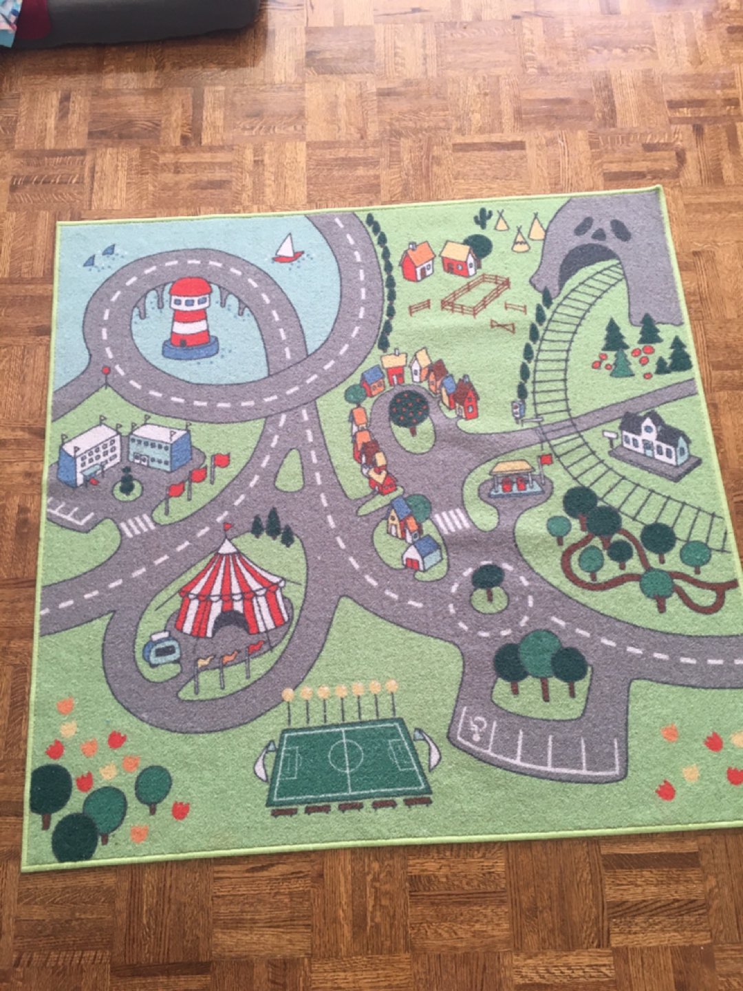 STADSDEL Rug IKEA, 130x133 cm (51 1/8x52 3/8 ") Kids carpet thumbnail