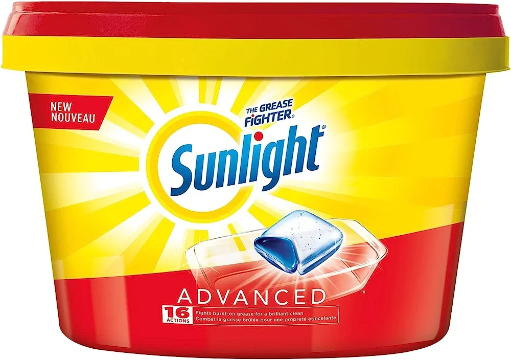 Sunlight Dishwasher Detergent, Advanced 48 Power Pacs 💰 thumbnail