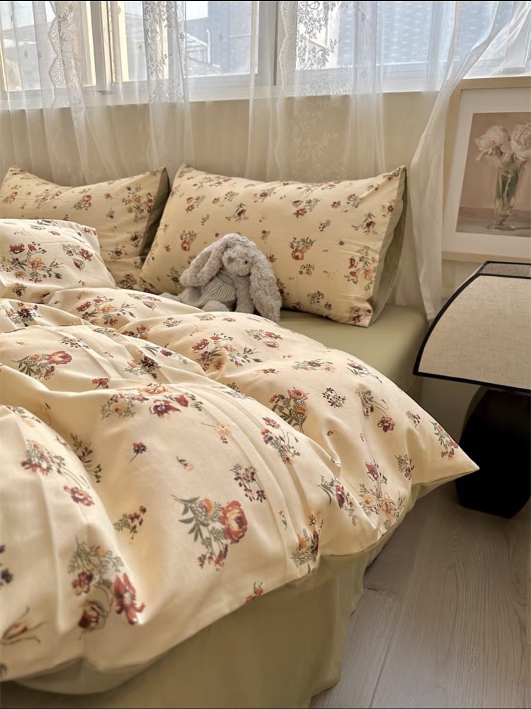 New 4 pcs bedding pillow cases+duvet cover+ bedding sheet - photo 3