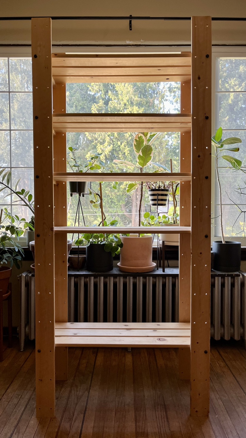 Wood Storage Shelving Unit thumbnail