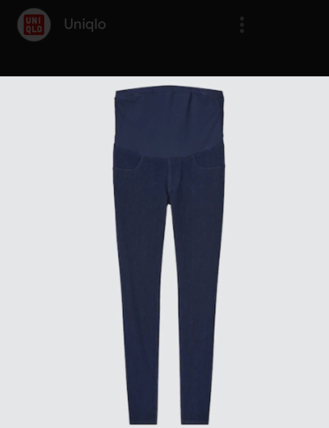 UNIQLO MATERNITY DENIM LEGGINGS PANTS Size:Medium thumbnail