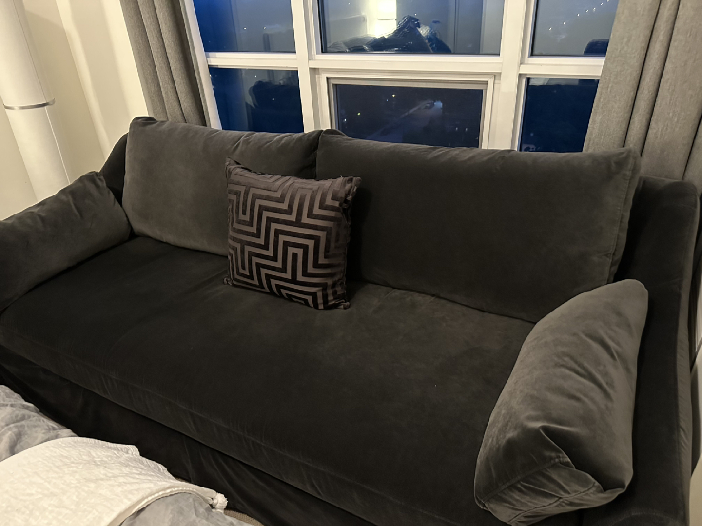 Large Velvet IKEA FARLOV Sofa *(washable)* - photo 2