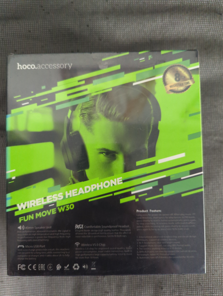 Hoco strong bass wireless headphone 💰 image indicator(2)