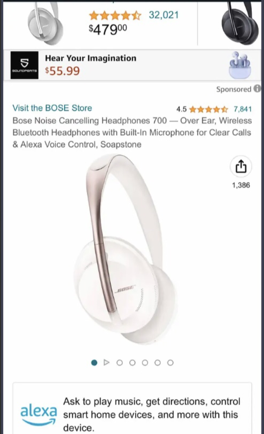 Headphones noise cancelling Bose - photo 2