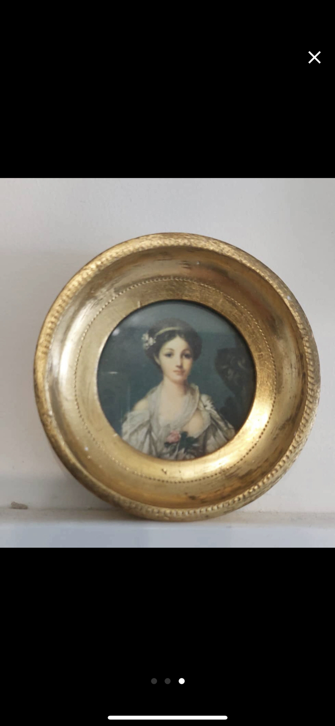 Florentine art Italian pair of portraits - photo 2