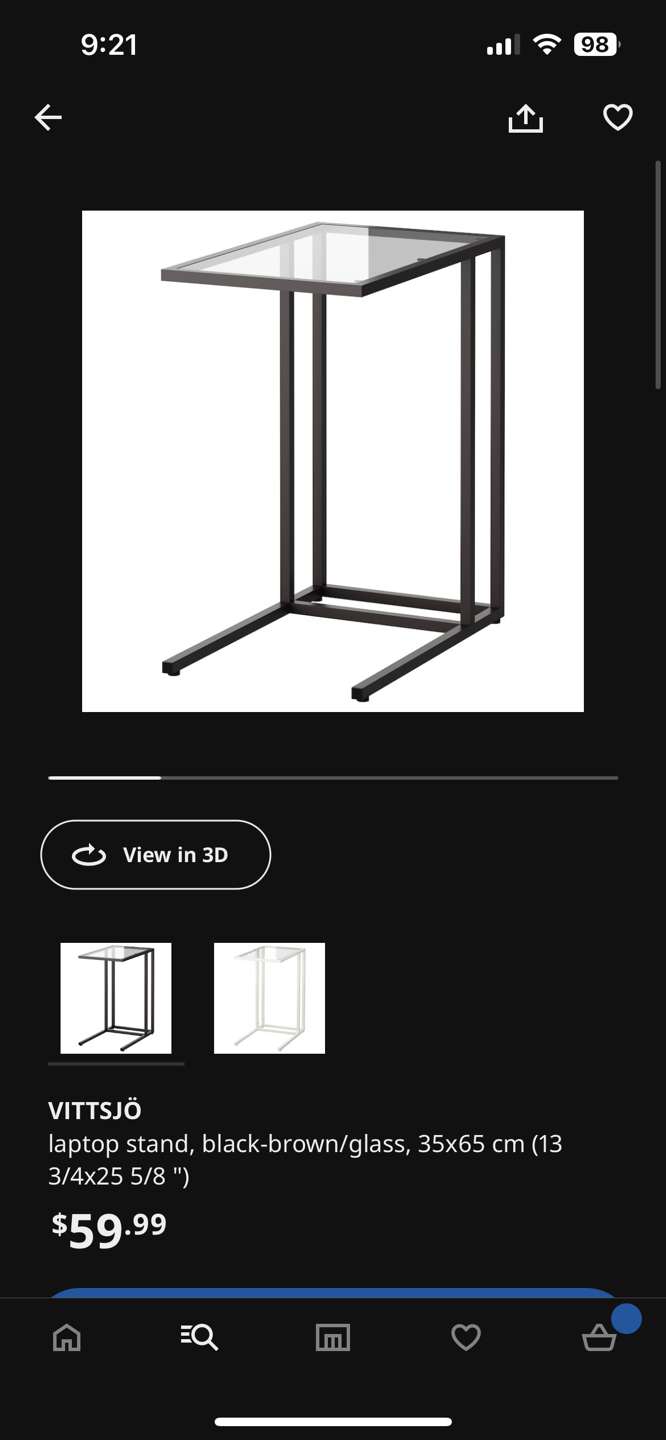 Ikea Vittsjo - laptop stand/coffee table - photo 3