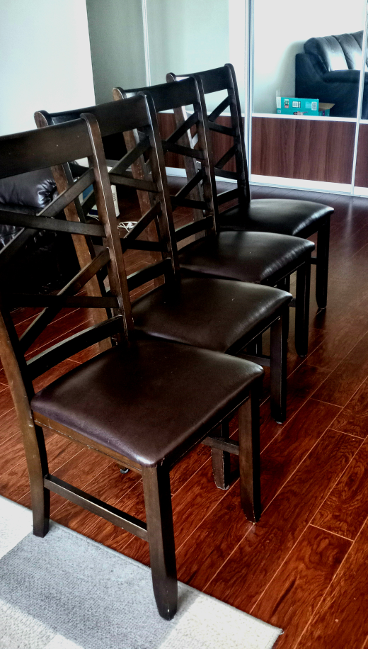 Wooden leather chairs 4 - photo 3