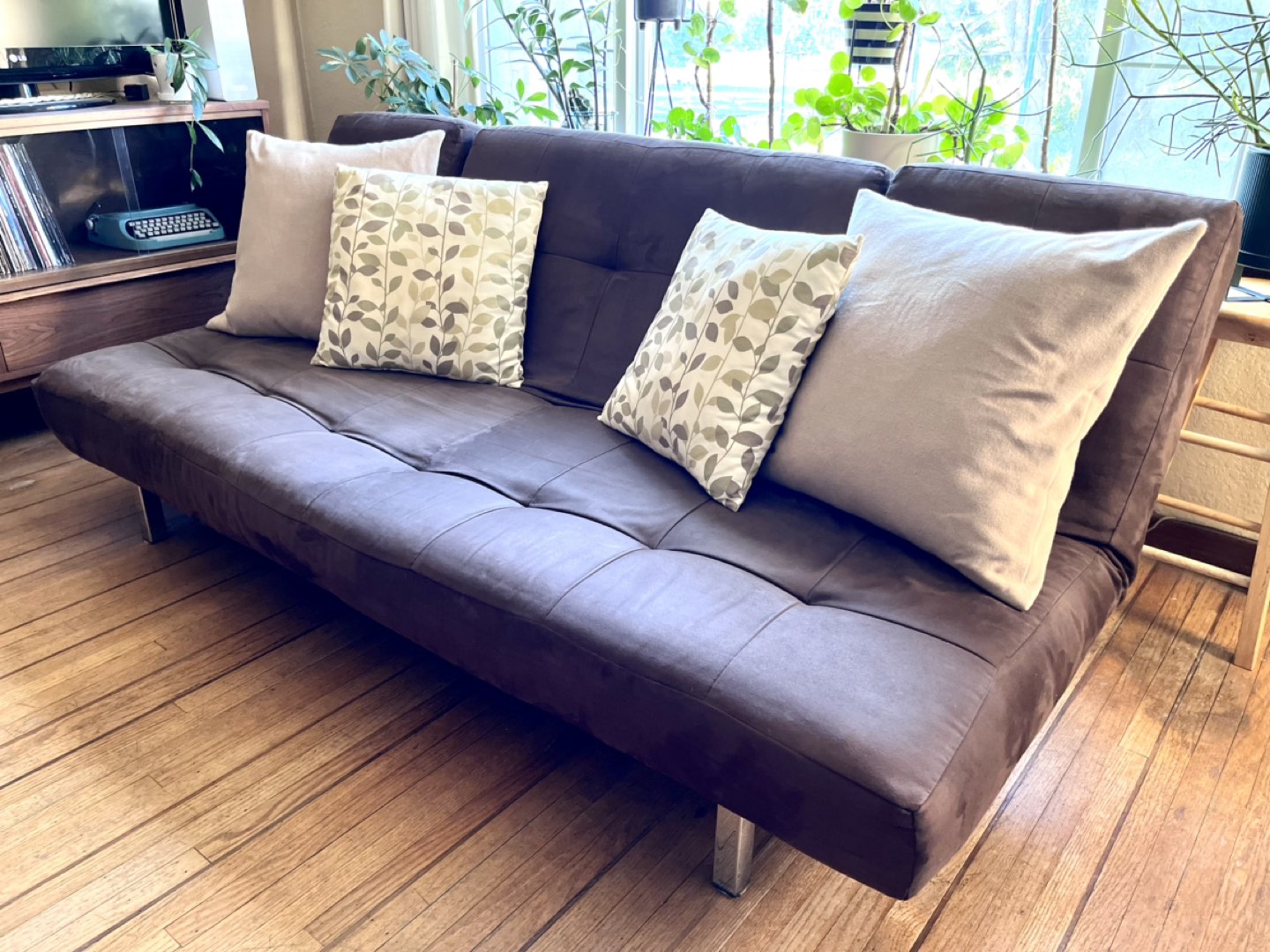 Convertible Futon Sofa Bed / Chaise Lounger image indicator(2)