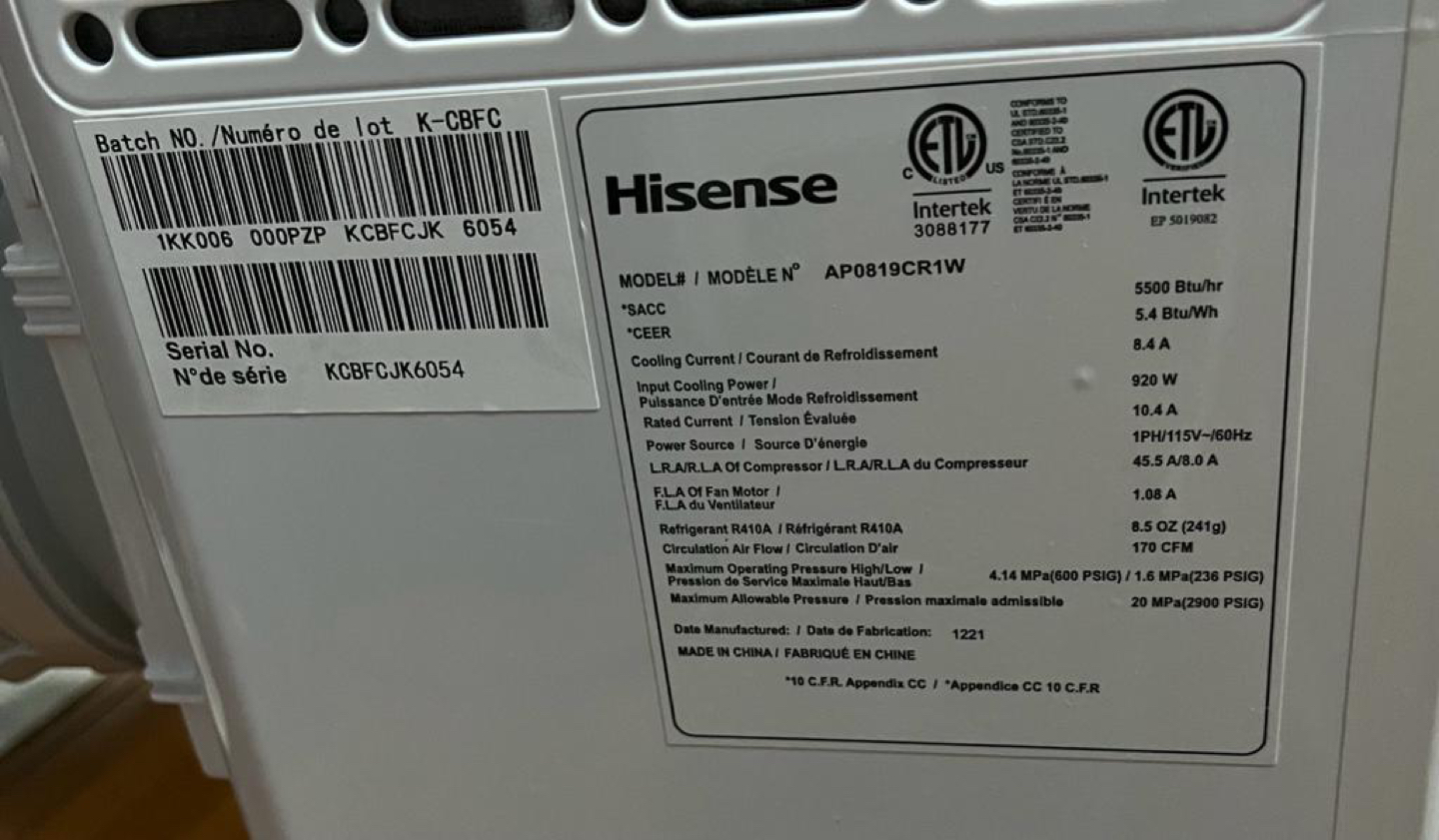 Hisense AC - photo 3