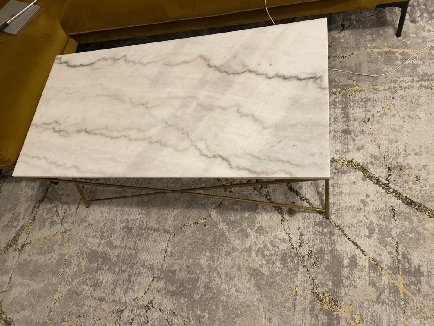 marble coffee table 120 cm - photo 4