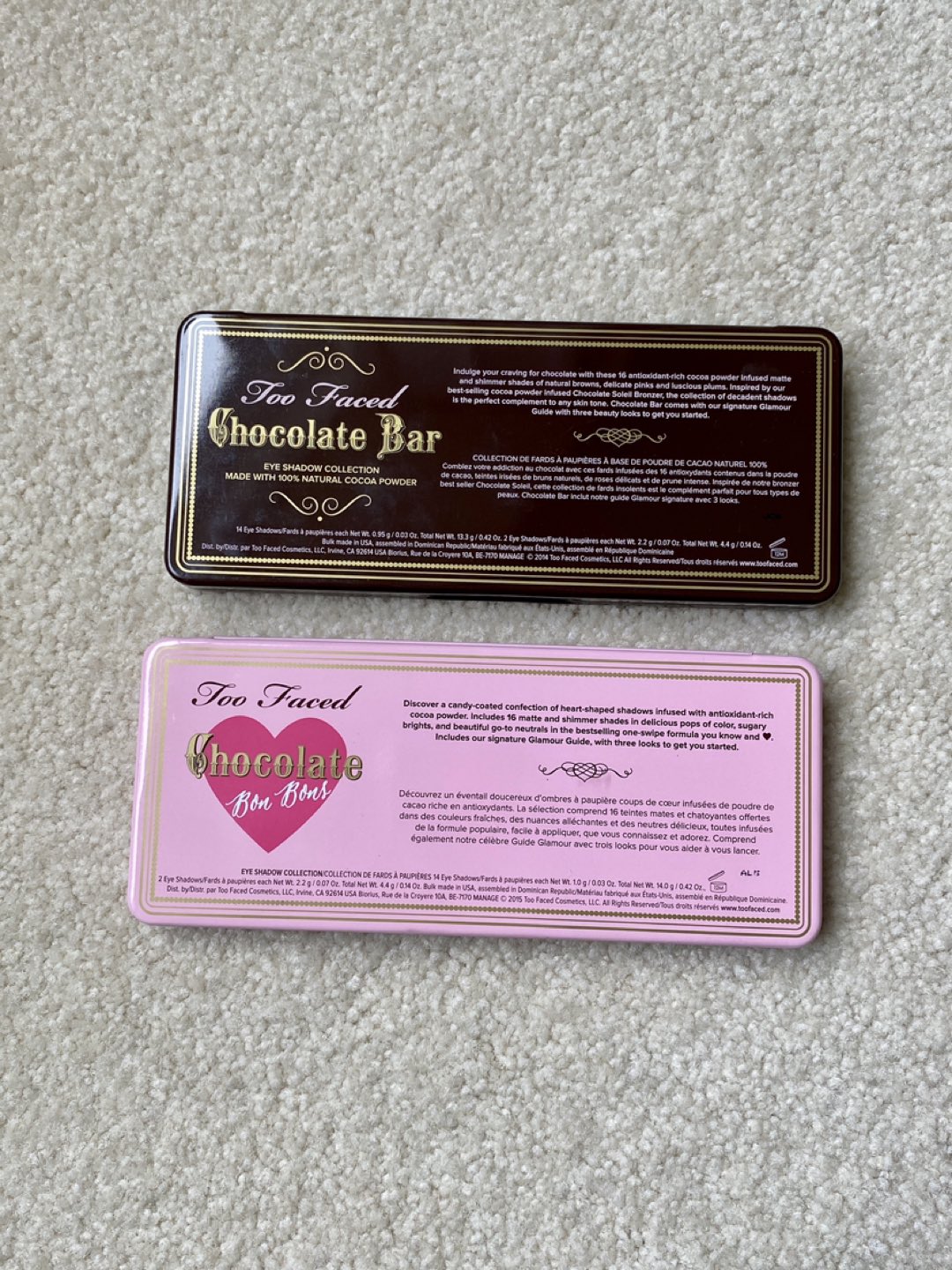 2 Too Faced Eyeshadow Makeup Palettes (Lightly-Used) image indicator(6)