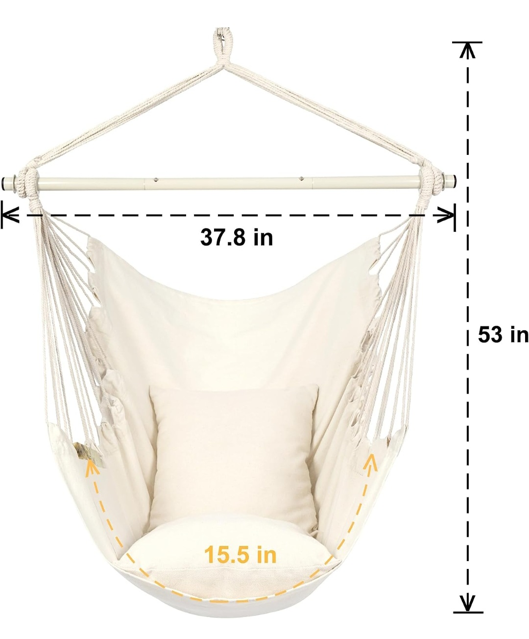 Y- STOP Hammock Chair Hanging Rope Swing, thumbnail