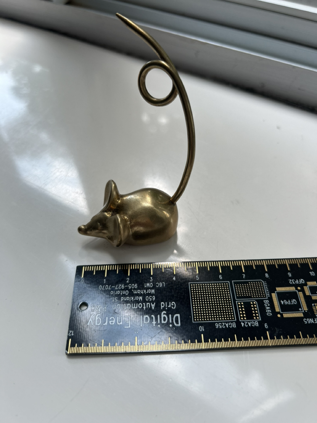 Brass mouse (Note/Jewllery holder) - photo 4