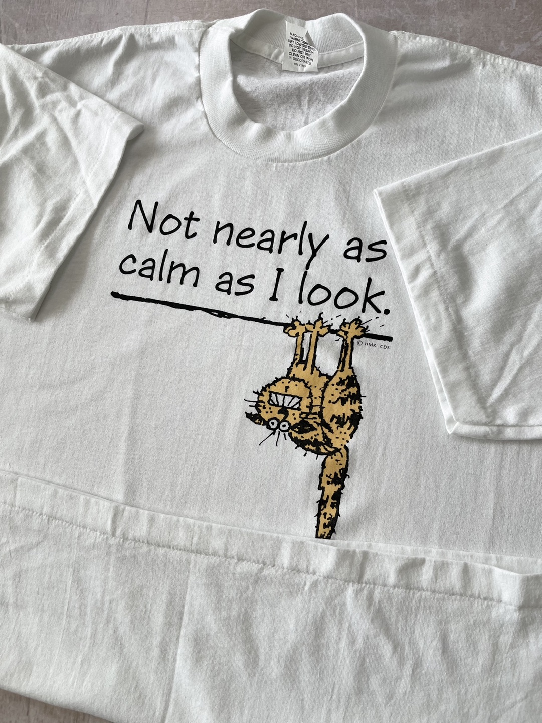 Vintage Cat Joke Tee Single Stitch