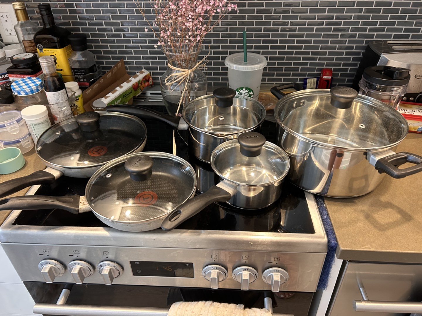 T-Fal pots and pans set