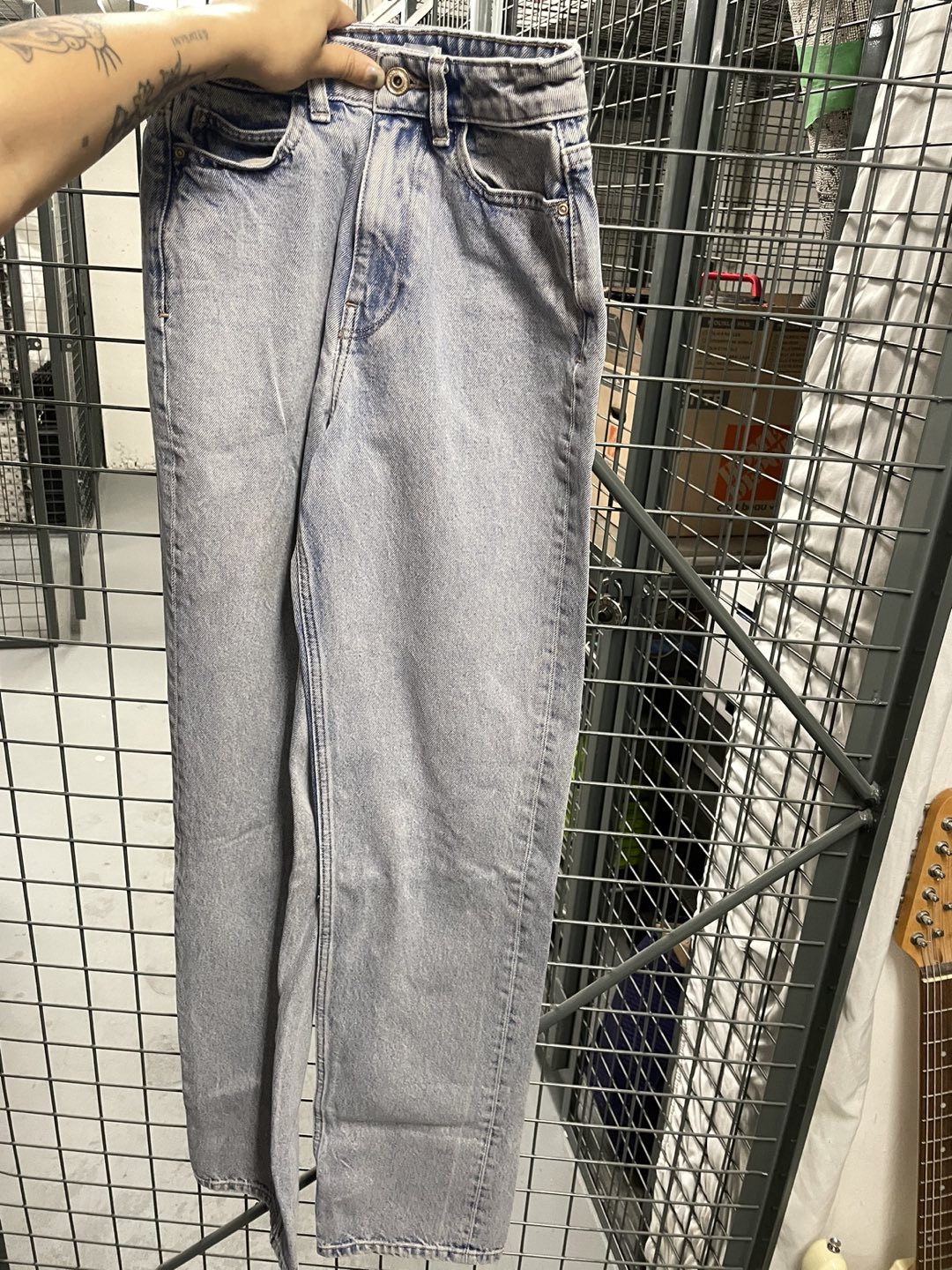 Zara Light Wash Wide Leg Denim image indicator(2)
