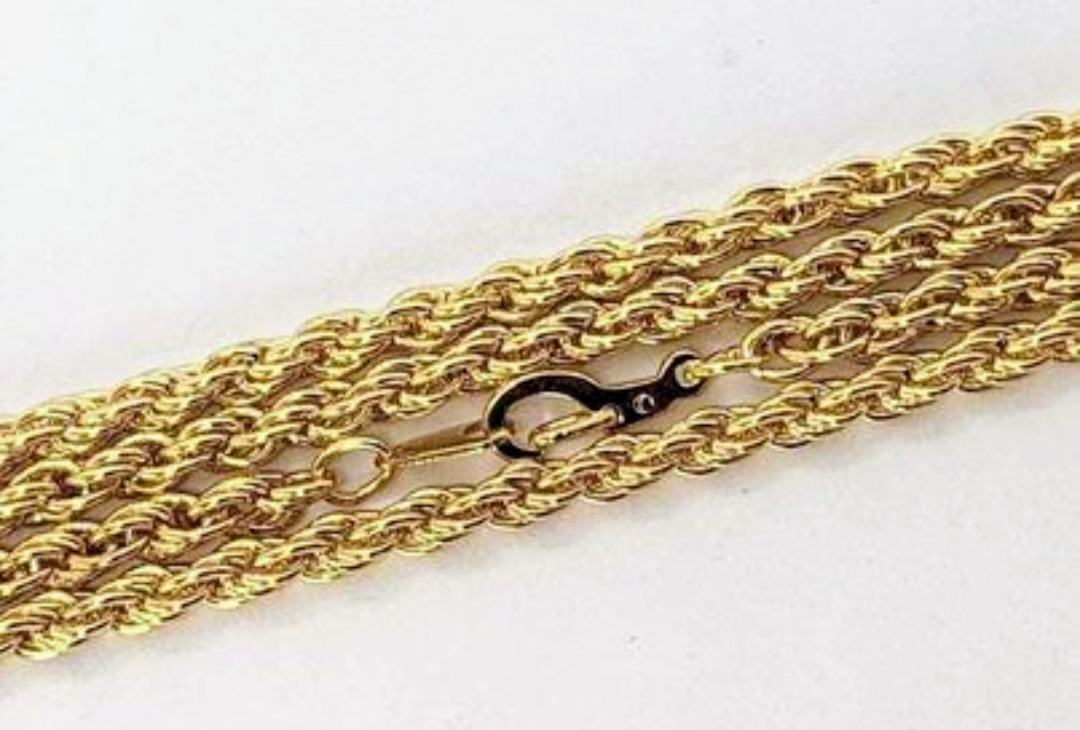 Rope Chain & Bracelet Set Gold Plated image indicator(4)