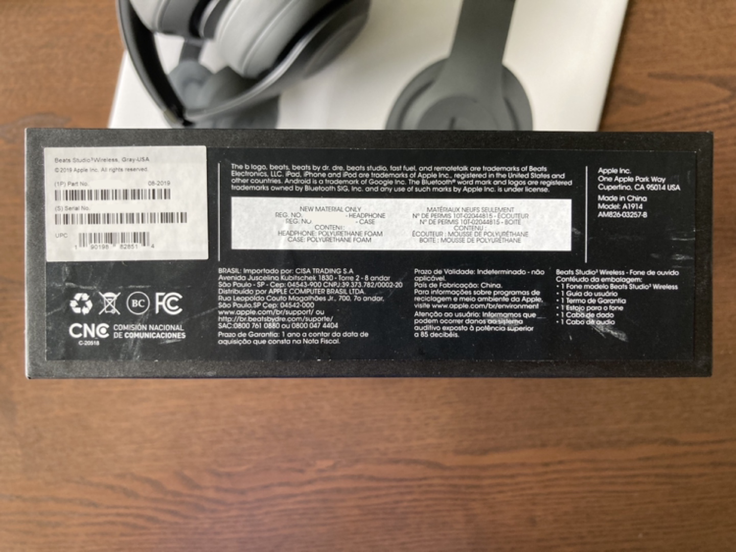 Beats Studio3 Wireless A1914 Grey image indicator(8)