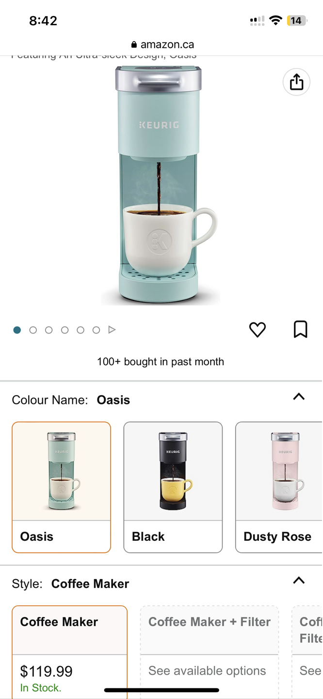 Keurig K.Mini Coffer Maker thumbnail