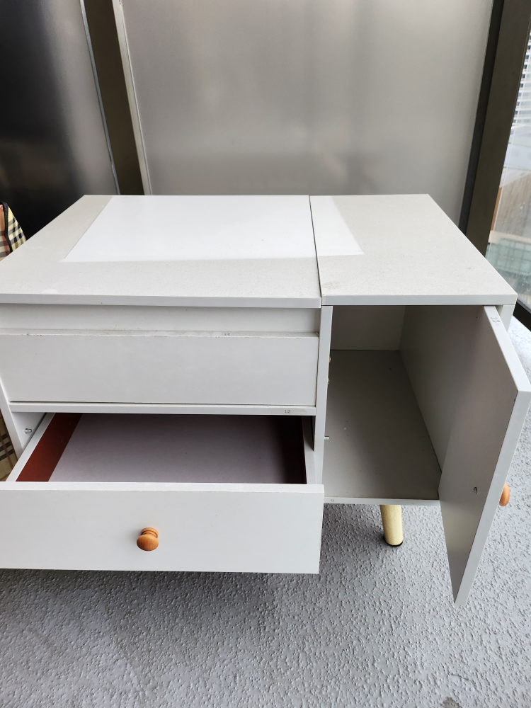 Vanity with mirror, shelves #freecycle