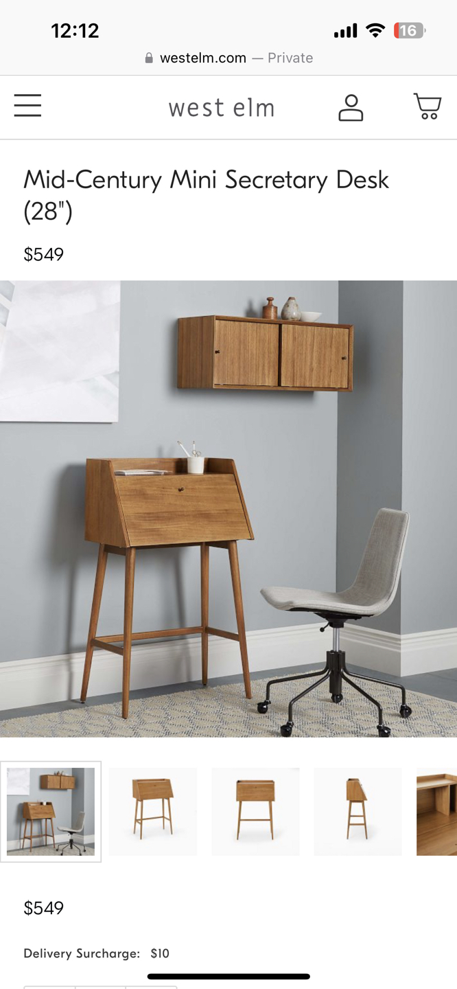 West Elm Writing Desk