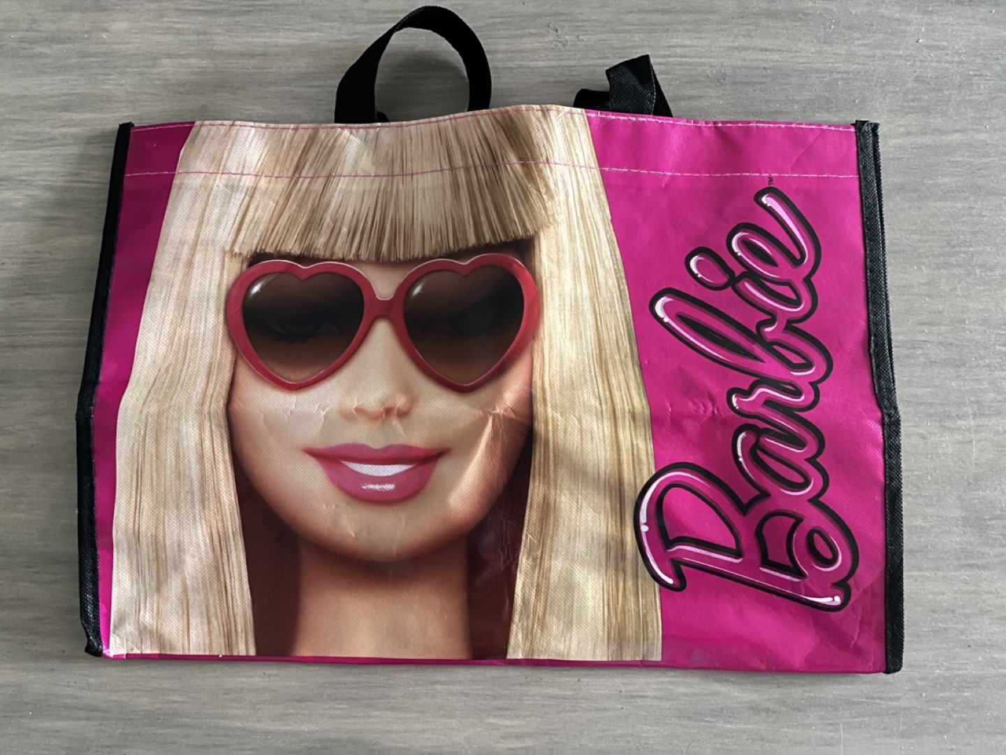 Vintage 2010 Reusable Barbie Shopping Bag Tote 12X17