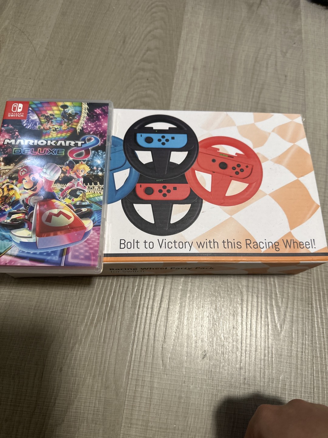 Mario cart 8 deluxe edition with wheel