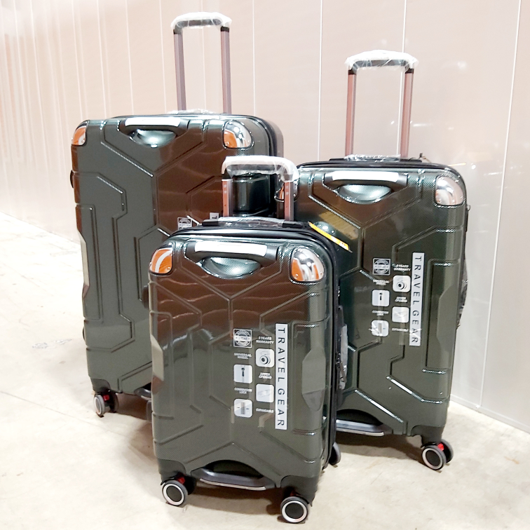 3 Piece Hardside Luggage Baggage Suitcase Large Medium Carry On image indicator(3)