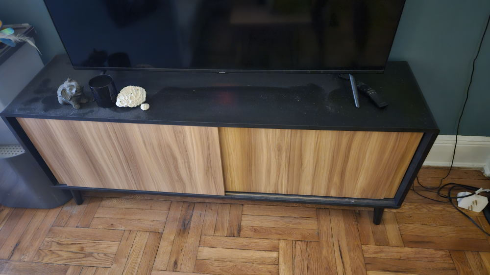 TV stand with sliding doors - photo 3