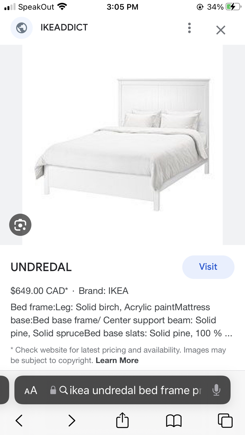 Like New Excellent Condition IKEA Gorgeous Queen Bed Frame White - photo 2