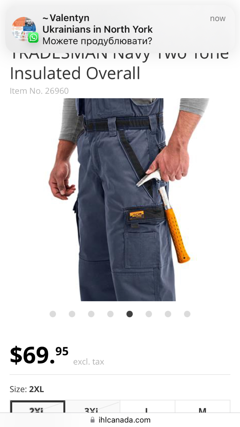 DuraDrive Men's TRADESMAN Navy Two Tone Overall workwear - photo 4