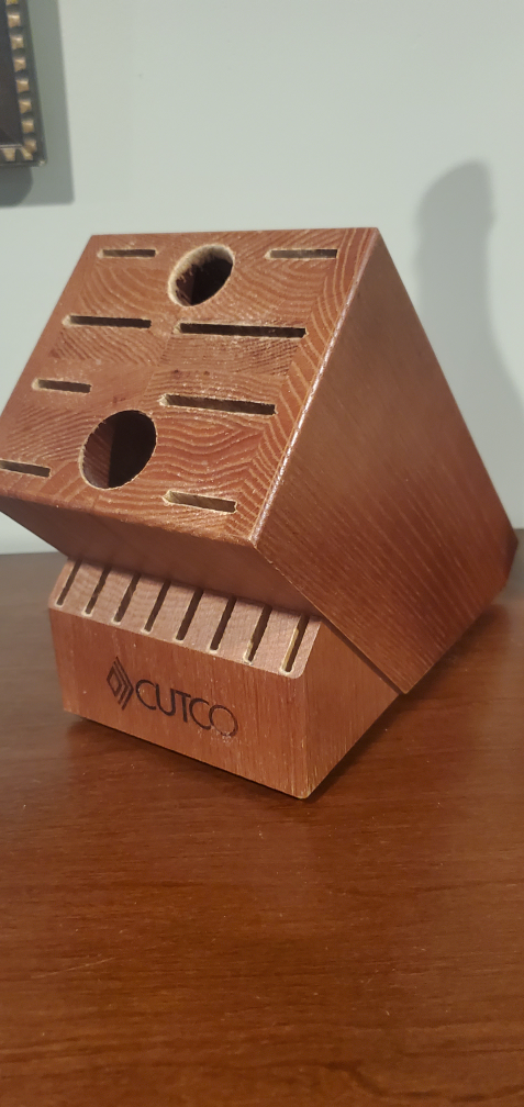 CUTCO WOOD KNIFE BLOCK 18 SLOT thumbnail