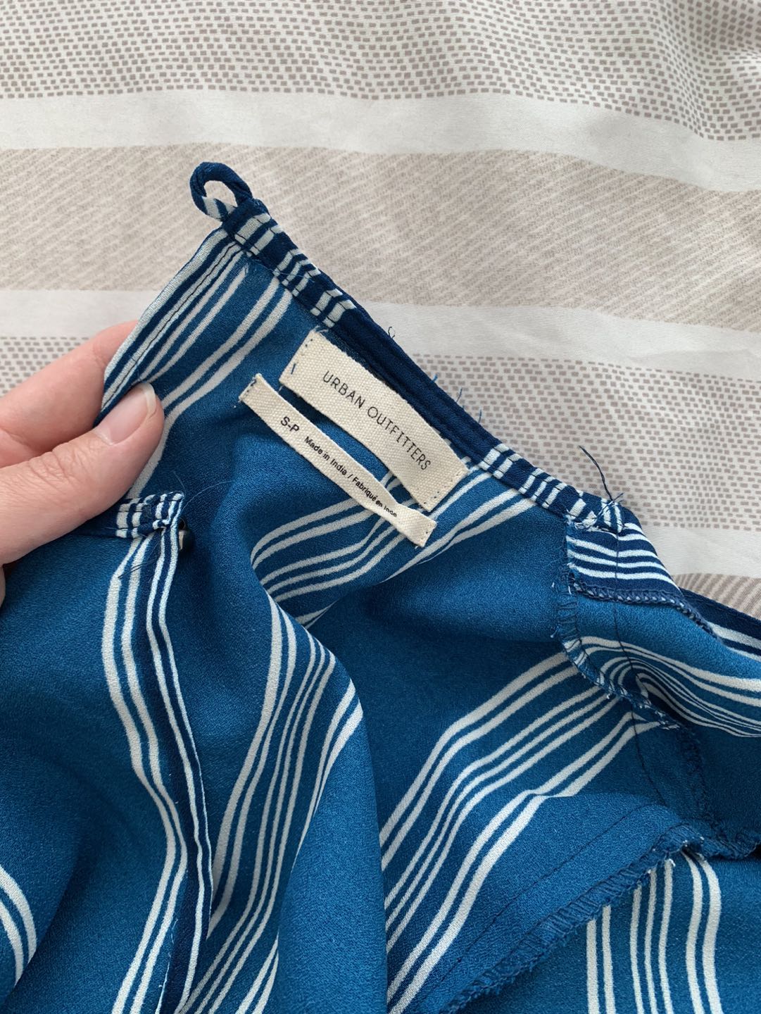 Urban Outfitters UO Striped Surplice Romper image indicator(7)