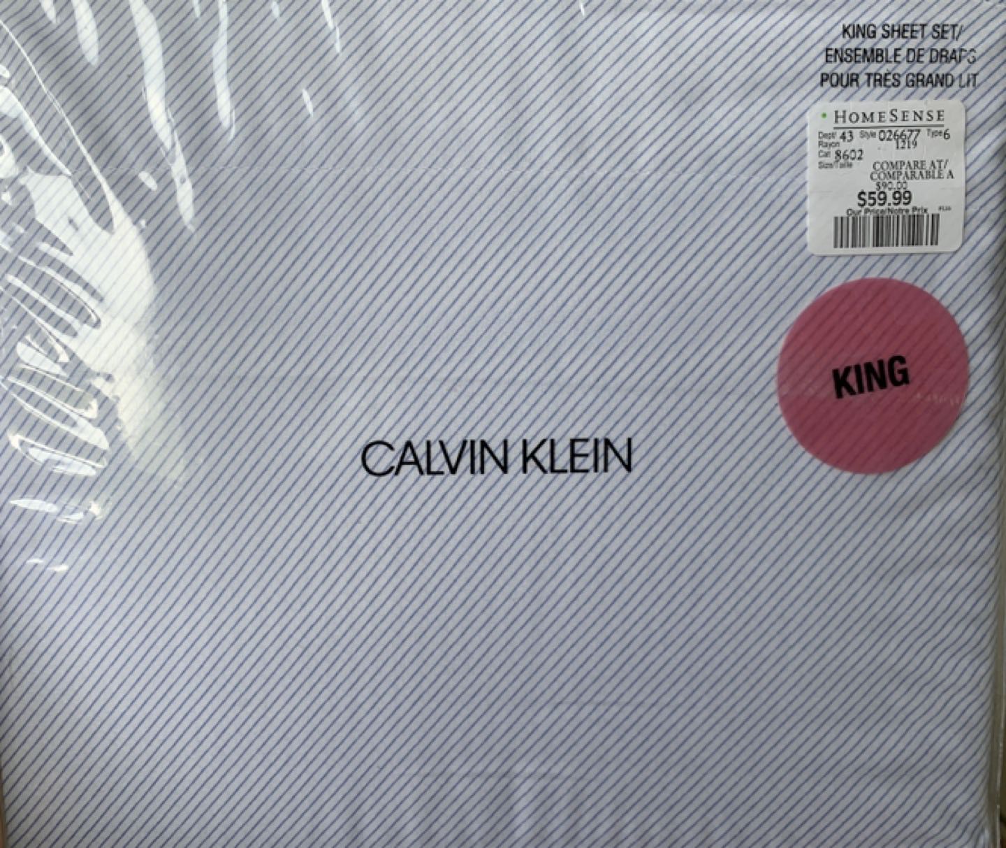 Calvin Klein king bedsheet set