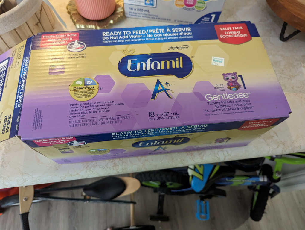 Enfamil Gentlease ready to feed formula 