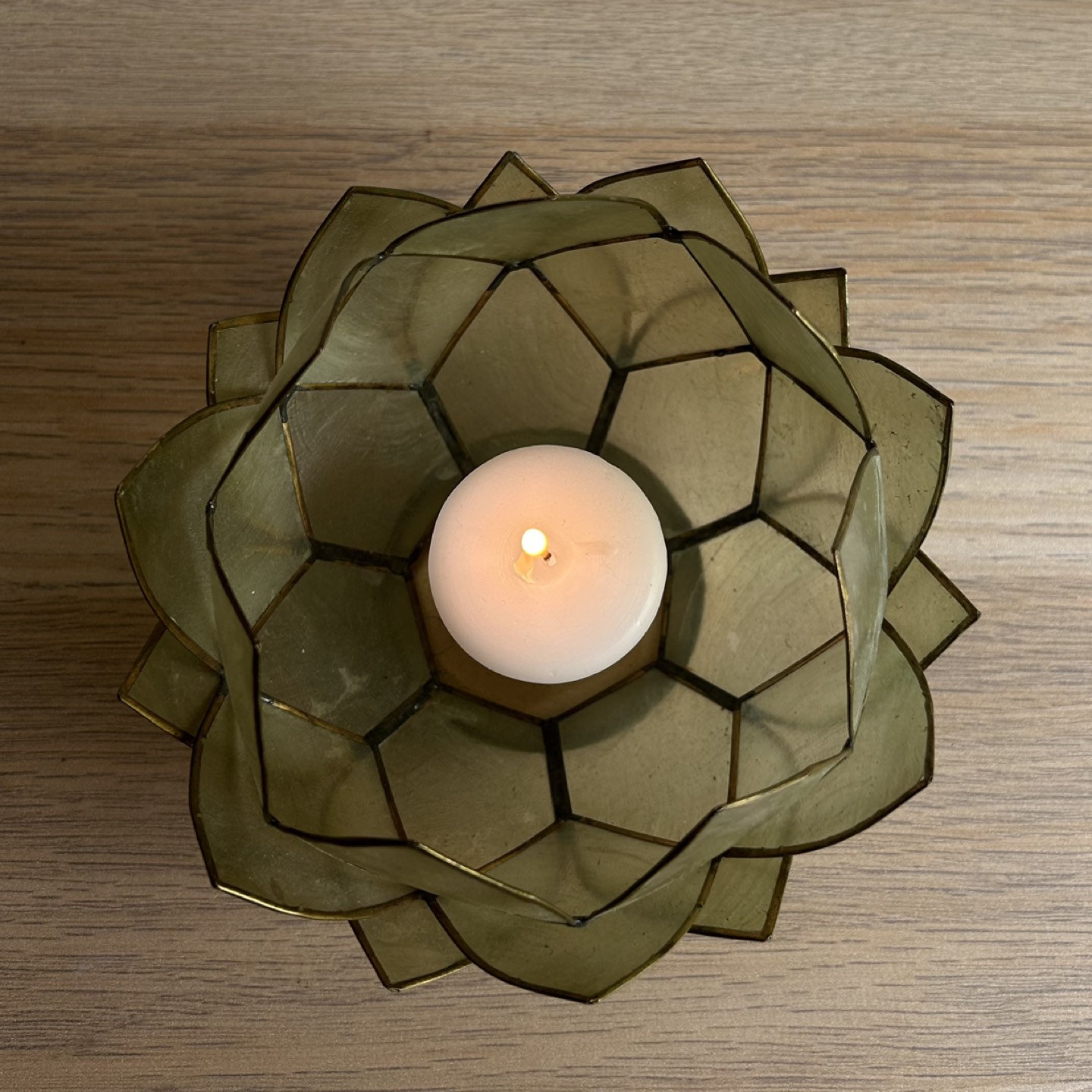 Green Lotus Candle Holder - photo 3