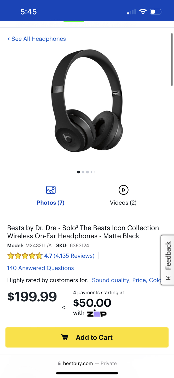 Wireless Beats Solo3 On-Ear Headphones - photo 5
