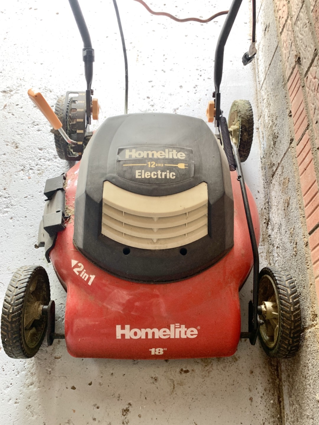 Homelite 18-inch Corded 2-in-1 Electric Mower With Cord thumbnail