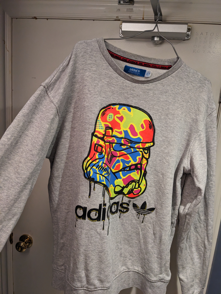 mens Adidas star wars sweater thumbnail