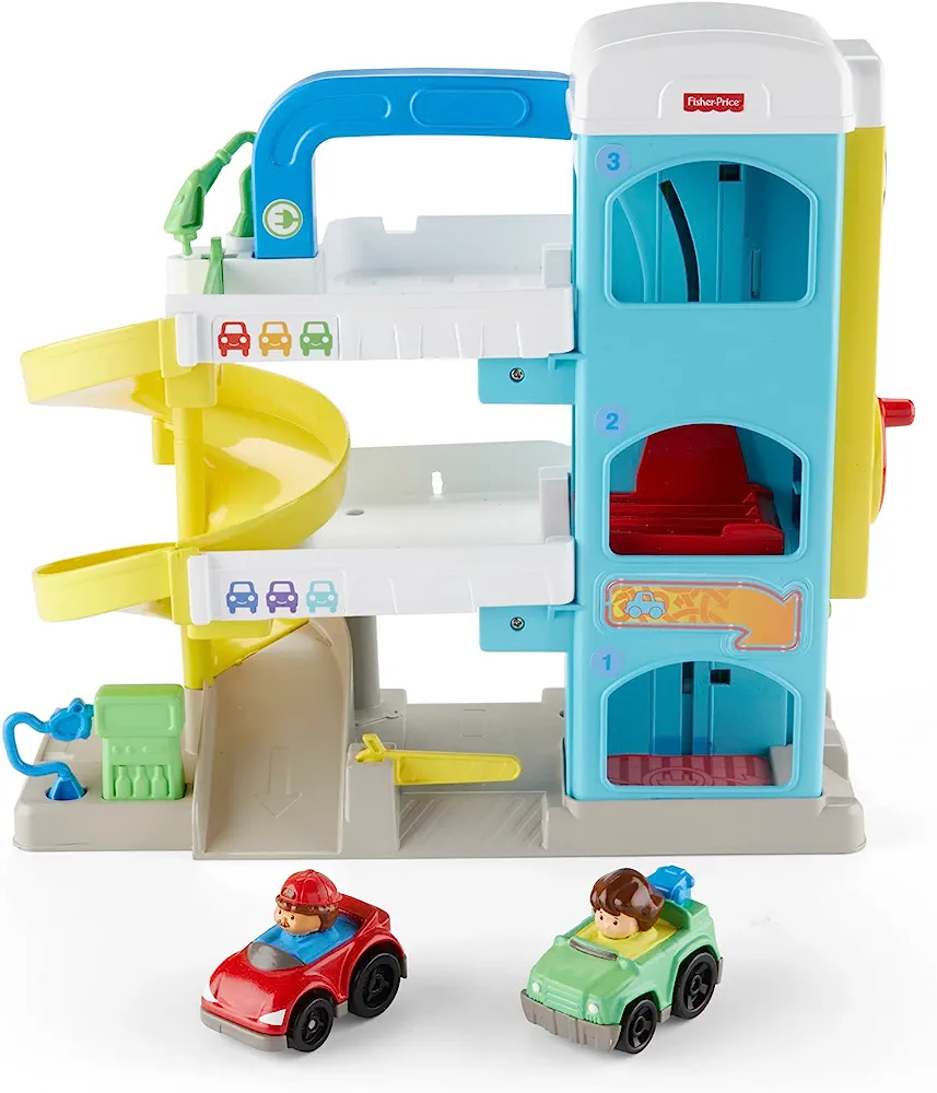 💰Fisher-Price Little People Garage, Vehicle Playset thumbnail