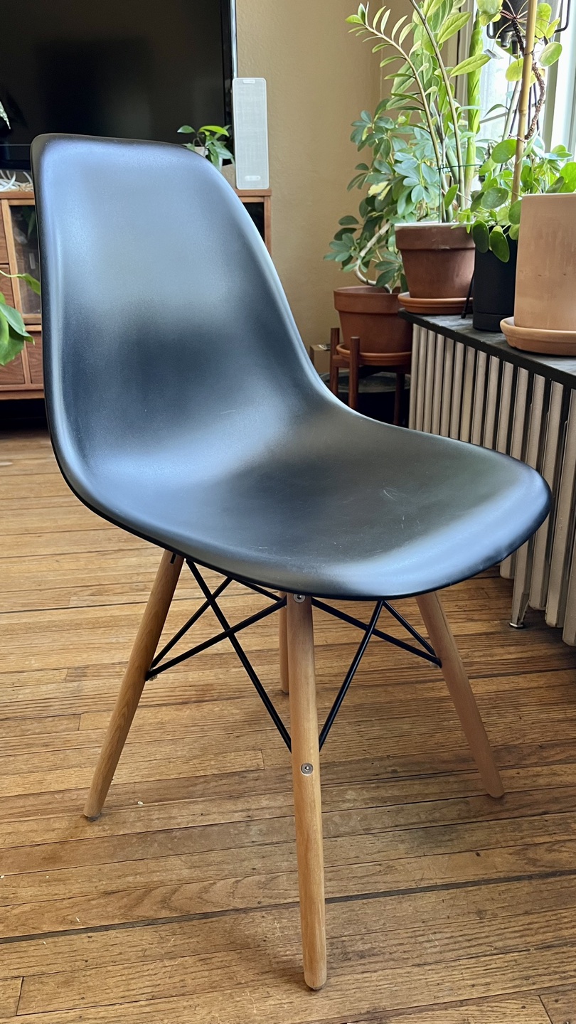 Eiffel Black Dining Chair thumbnail