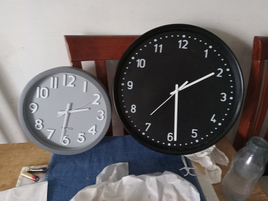 miscellaneous items and clock's thumbnail