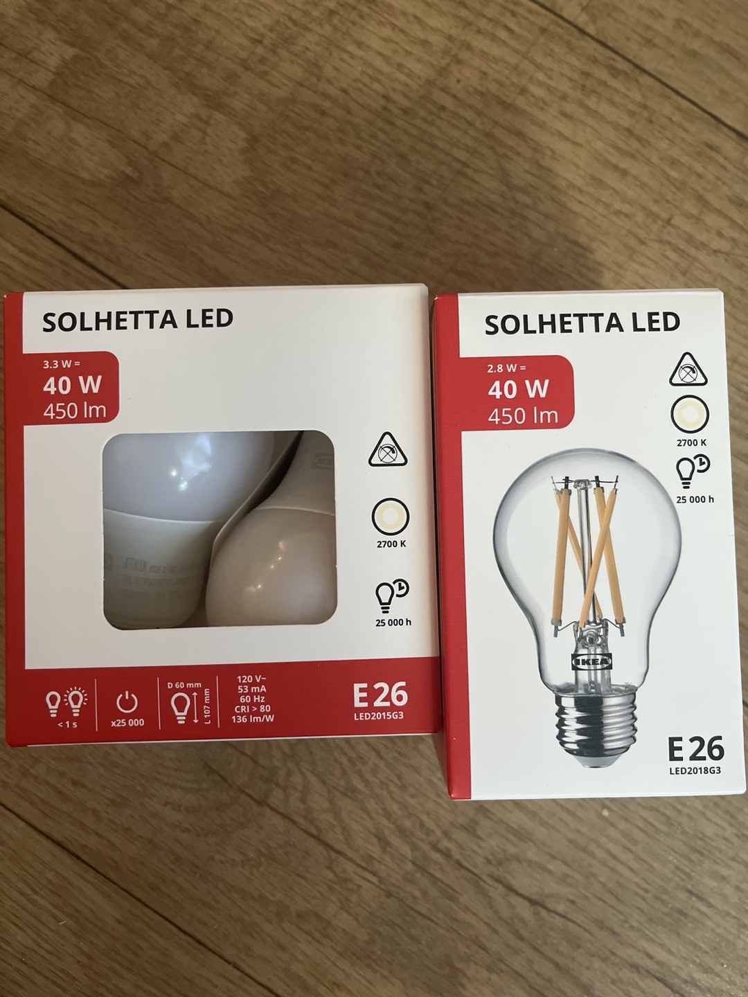 IKEA SOLHETTA LED bulbs
