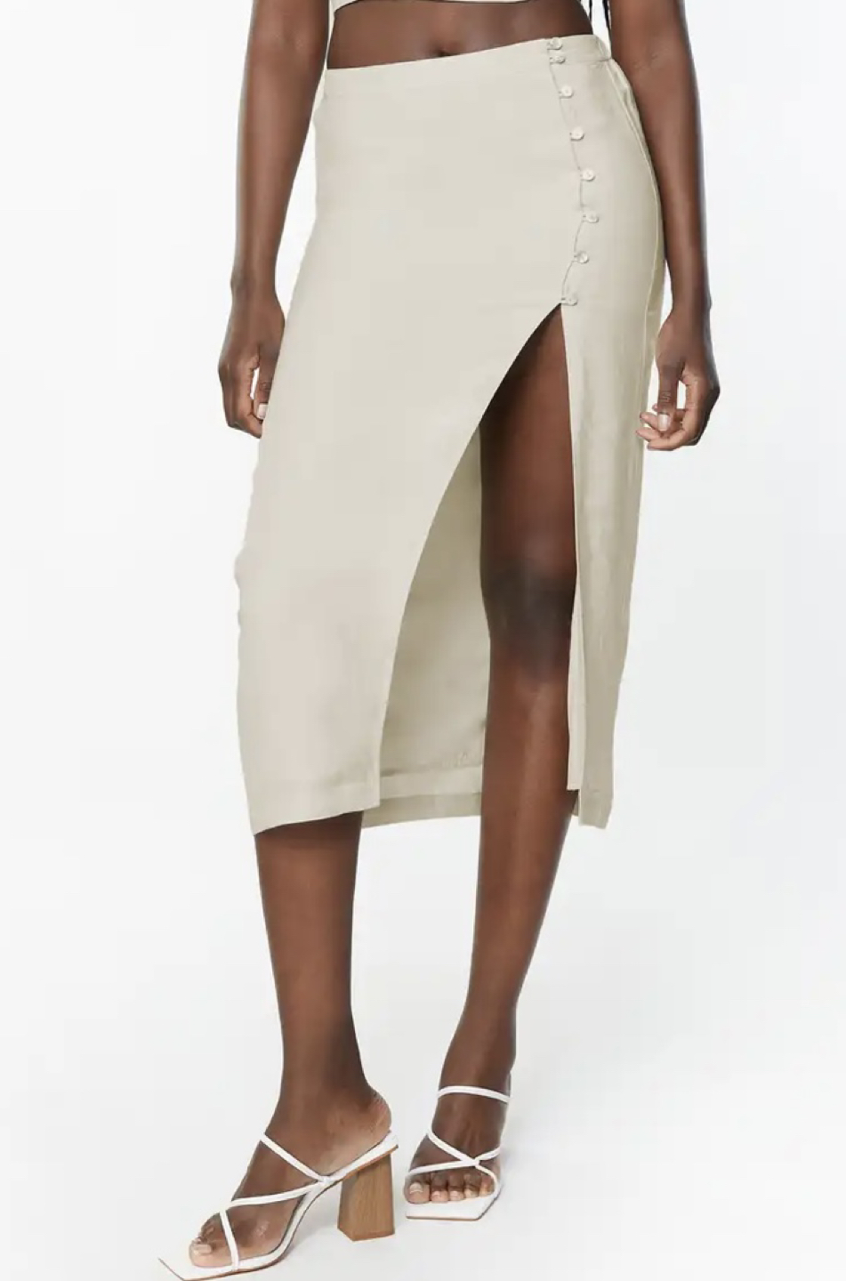 OAK + FORT- BUTTON UP MIDI SKIRT - photo 3