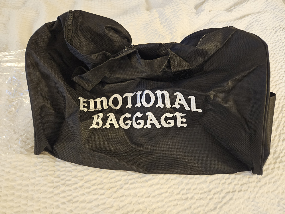 EMOTIONAL BAGGAGE OG Black Gym Duffle Bag - photo 2