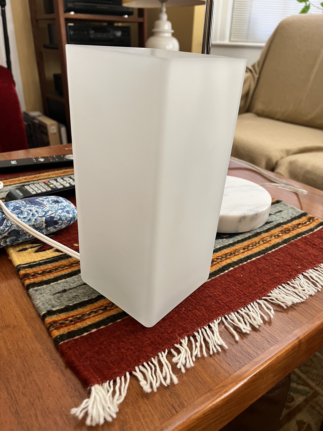 Table lamp, frosted glass white thumbnail